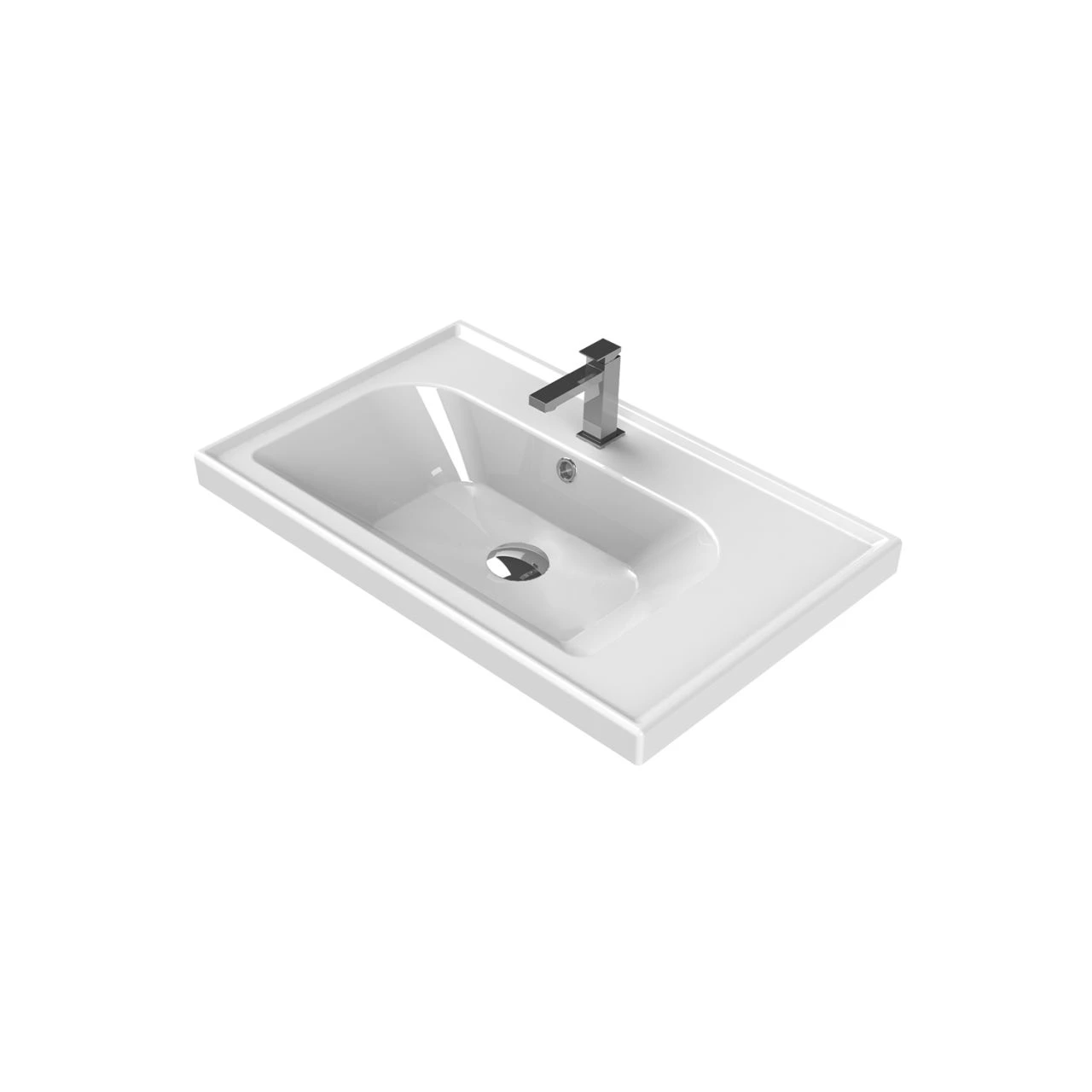 TURKUAZ 50*38 CM FRAME ETAJERLİ LAVABO