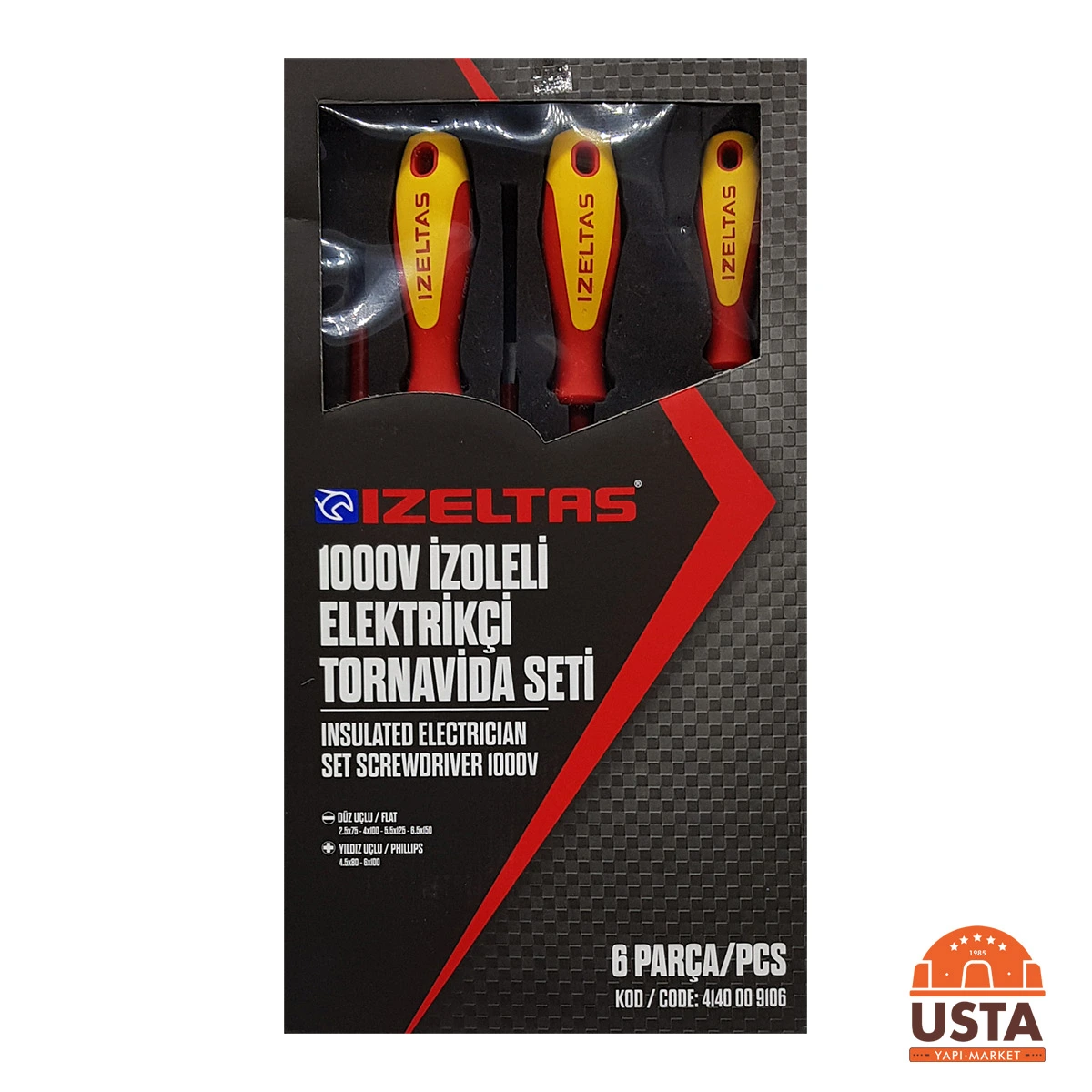İZELTAŞ ELEKTRONİKÇİ TİP (KLEMENS) 6 PARÇA TORNAVİDA SETİ (4500008106)