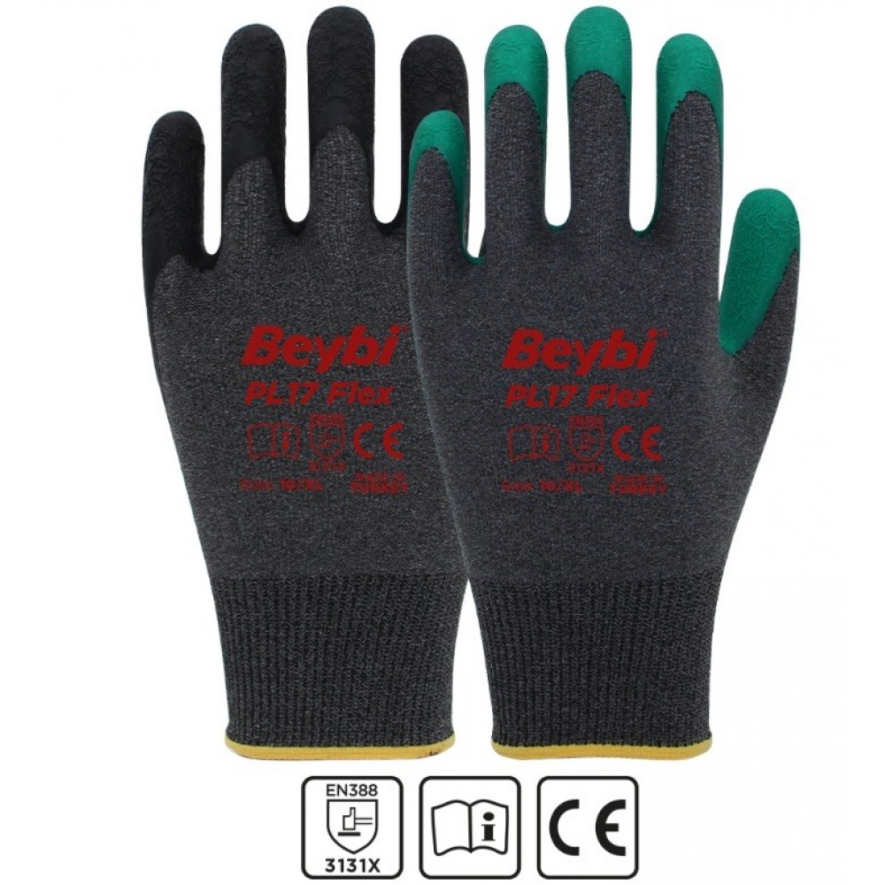BEYBİ 10 NO (YEŞİL) PL17 FLEX LİKRALI ÖRME LATEKS ELDİVEN
