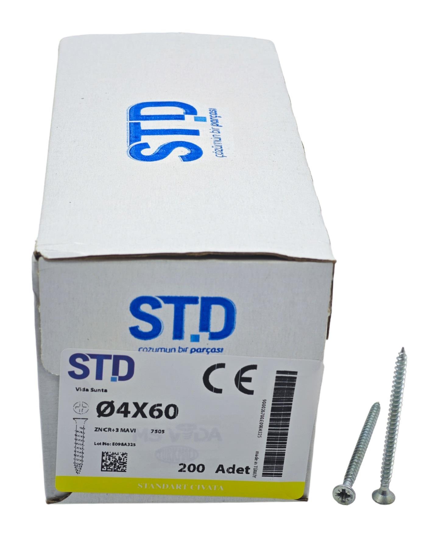 4,0*60 STD SUNTA VİDASI (200 AD)