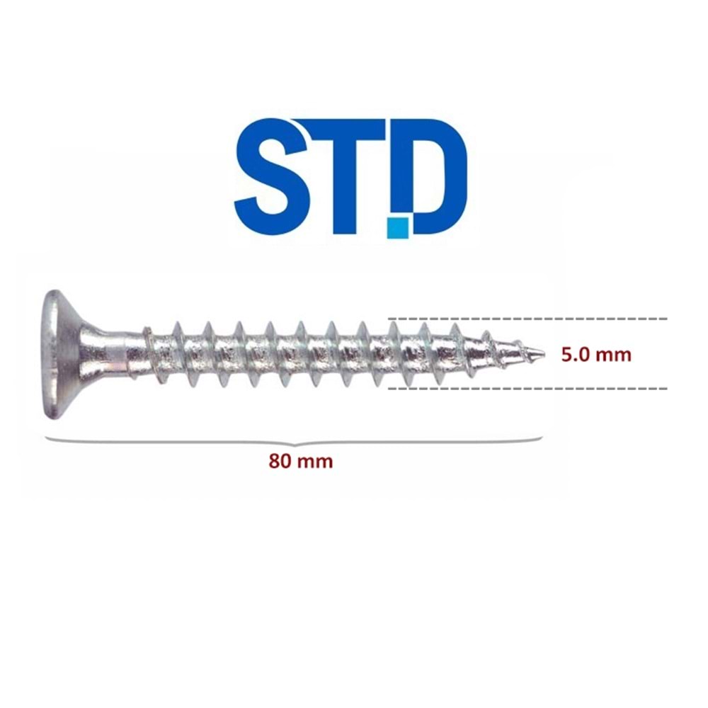 5,0*80 STD SUNTA VİDASI (200 AD)