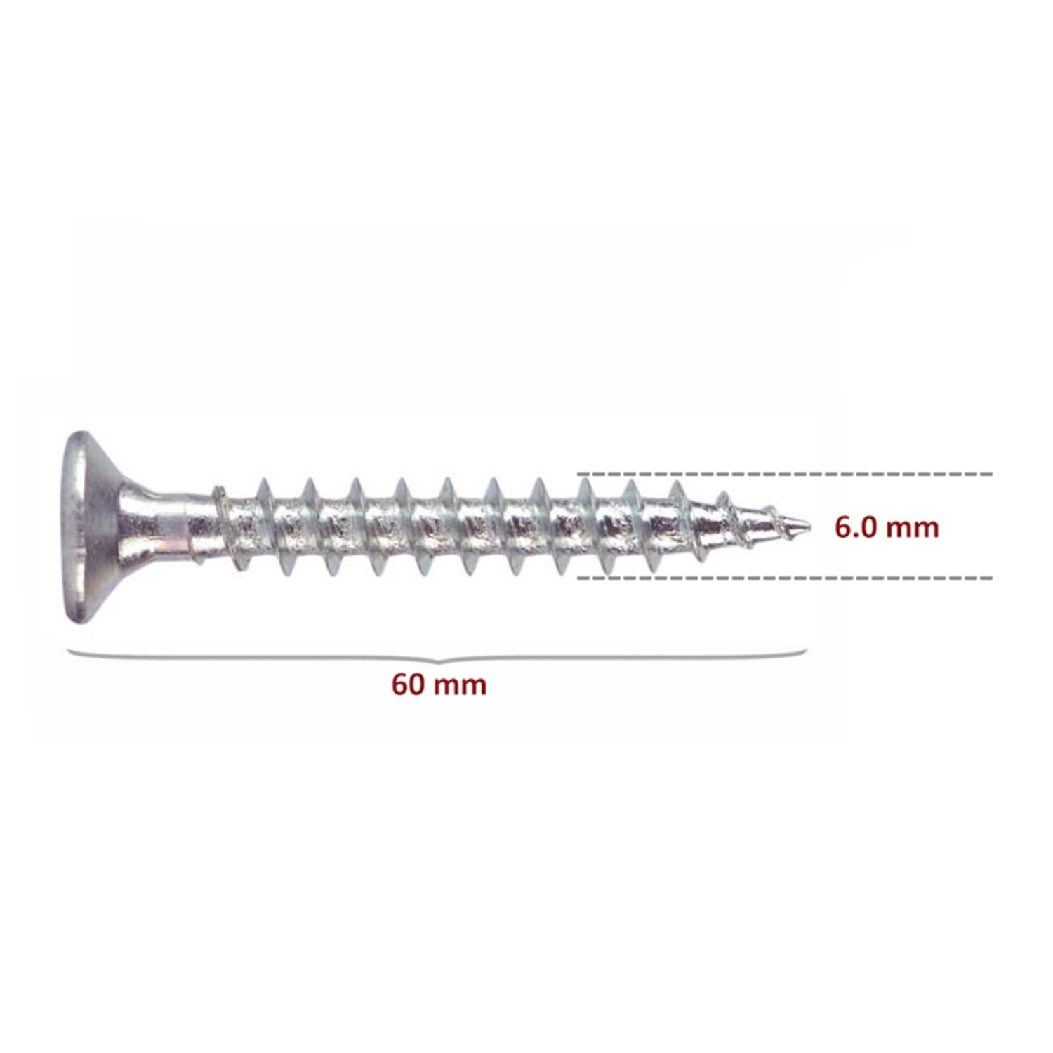 6,0*60 STD SUNTA VİDASI (200 AD)