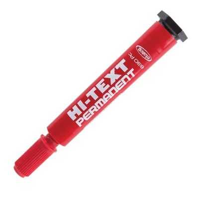 830PC HI-TEXT KOLİ KALEMİ MARKER KIRMIZI
