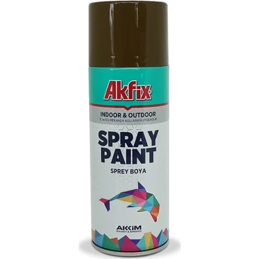 AKFİX SPREY BOYA KAHVE PARLAK 400 ML