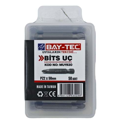 BAY-TEC BİTS UÇ PZ2*50MM MU1920