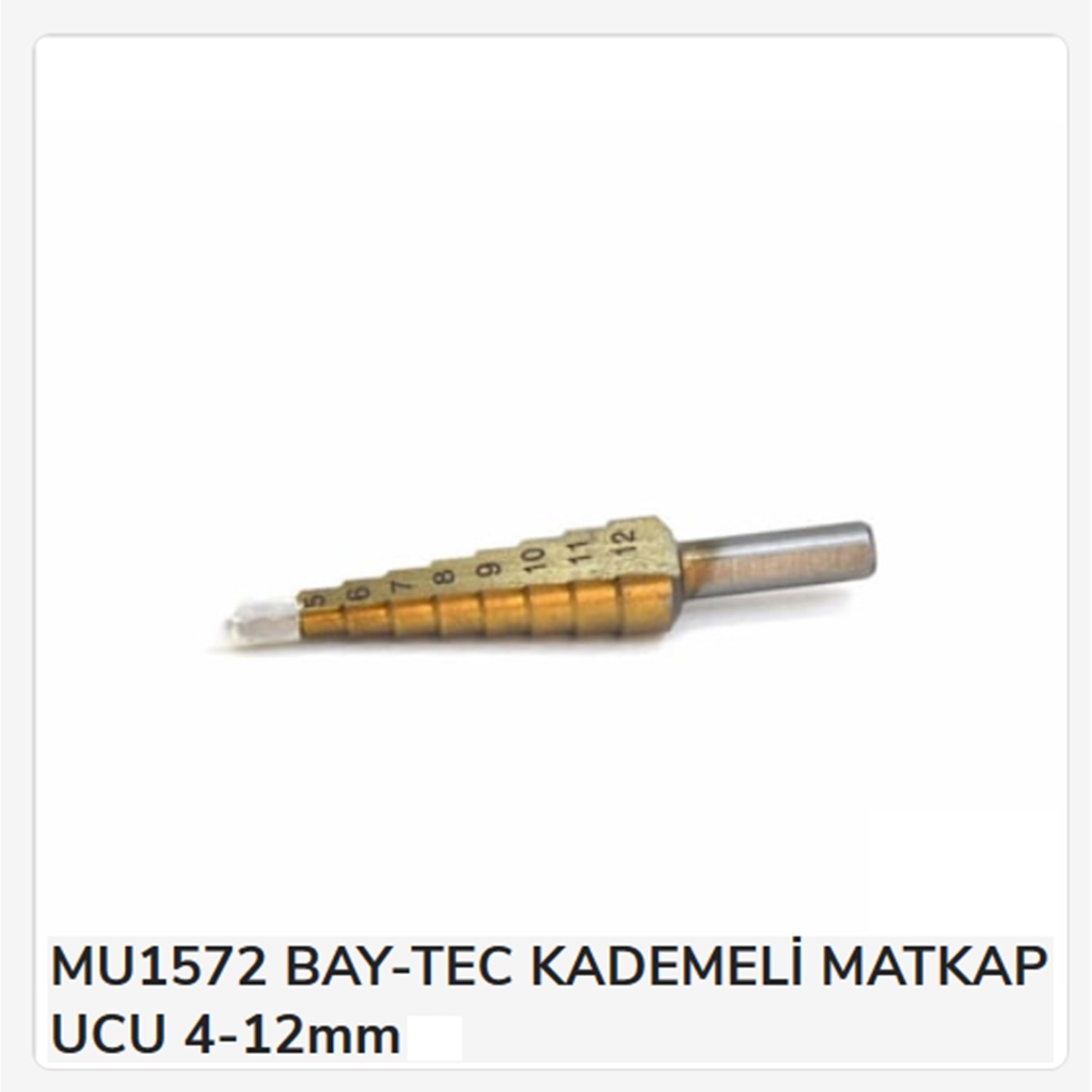 BAY-TEC KADEMELİ MATKAP UCU 4-12MM MU1572