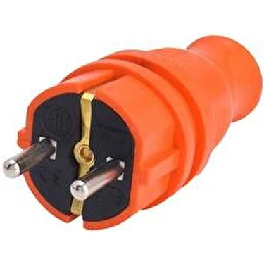 BYLİON ERKEK FİŞ SİYAH/TURUNCU 250V 2PE+P 16A