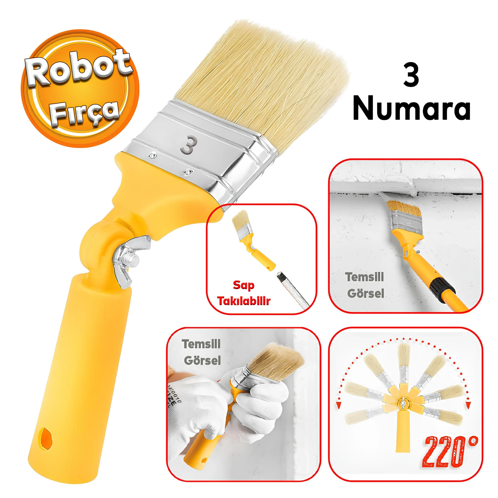 DOĞUŞ (40030) ROBOT FIRÇA 3 NO