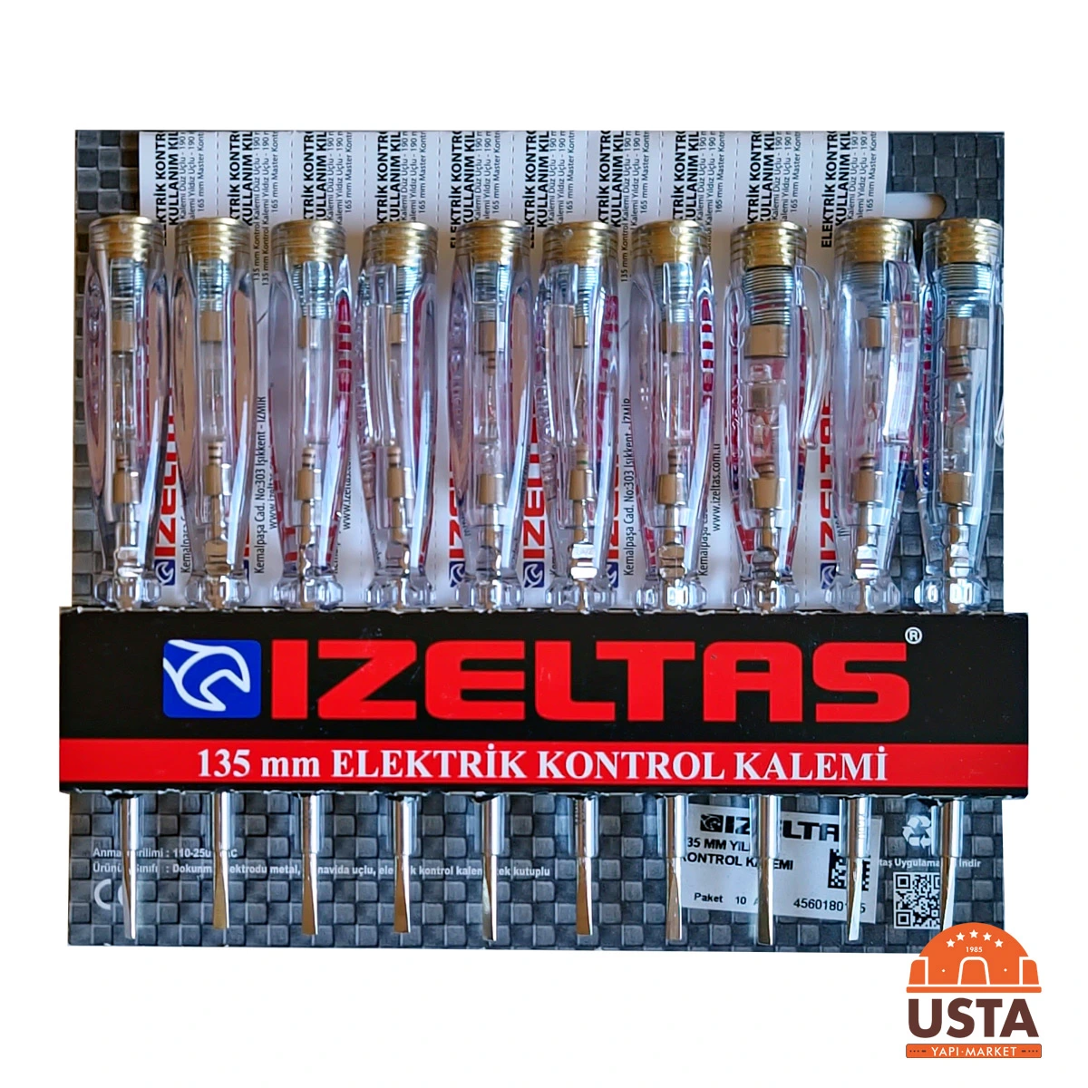 EKO. İZELTAŞ 180 MM DÜZ UÇLU KONTROL KALEMİ