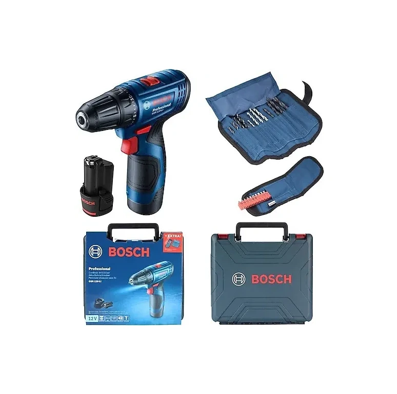 BOSCH GSR120'Lİ AKÜLÜ VİDALAMA +23 PRÇ HEDİYELİ