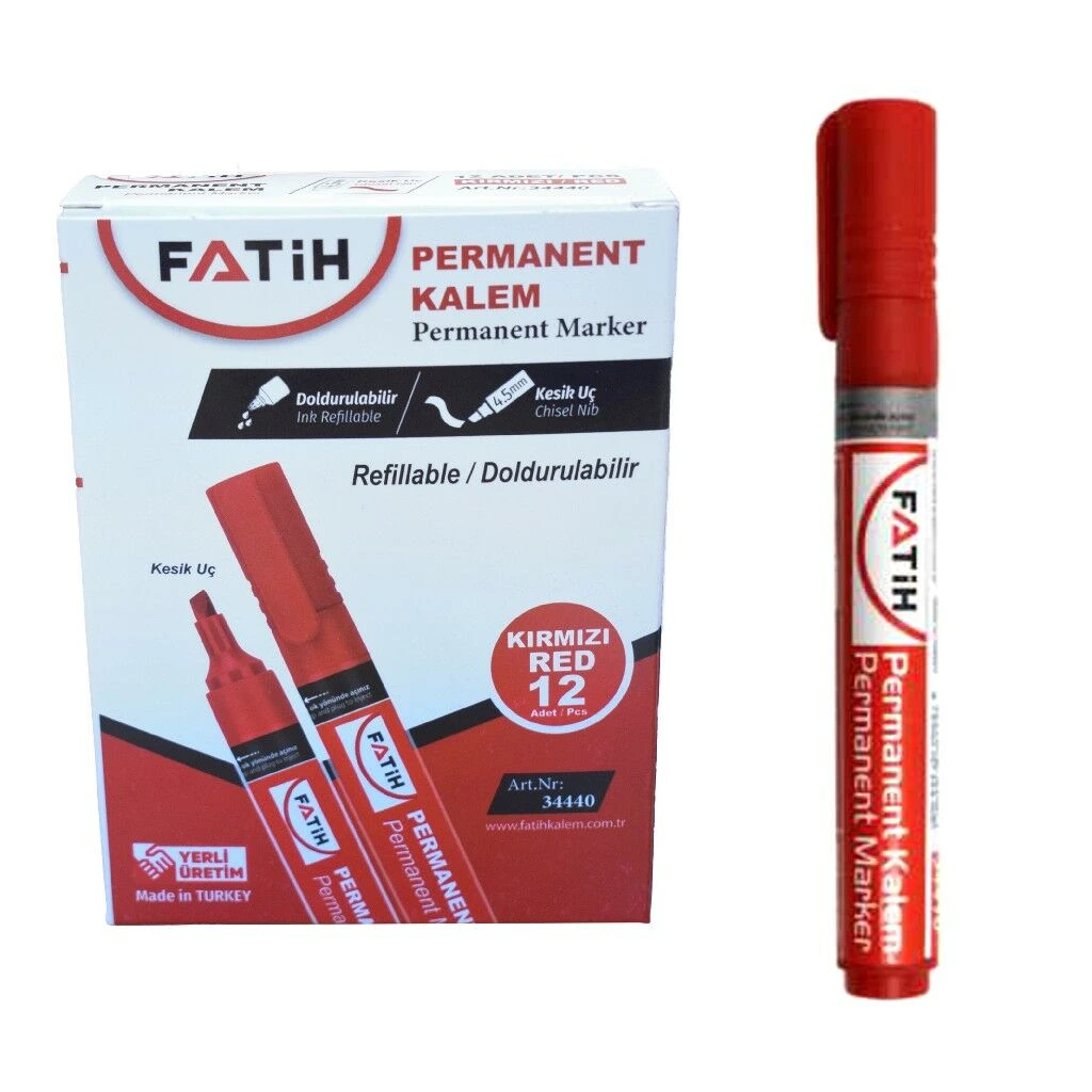 Fatih 34440 Permanent Kırmızı Kalem