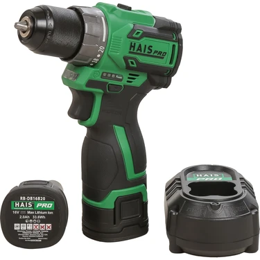 HAİS PRO AKÜLÜ VİDALAMA 16V 2.0 AH RB-DB16