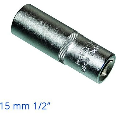 İZELTAŞ 15 MM 1/2 İNÇ DERİN LOKMA ANAHTAR 6 KÖŞE