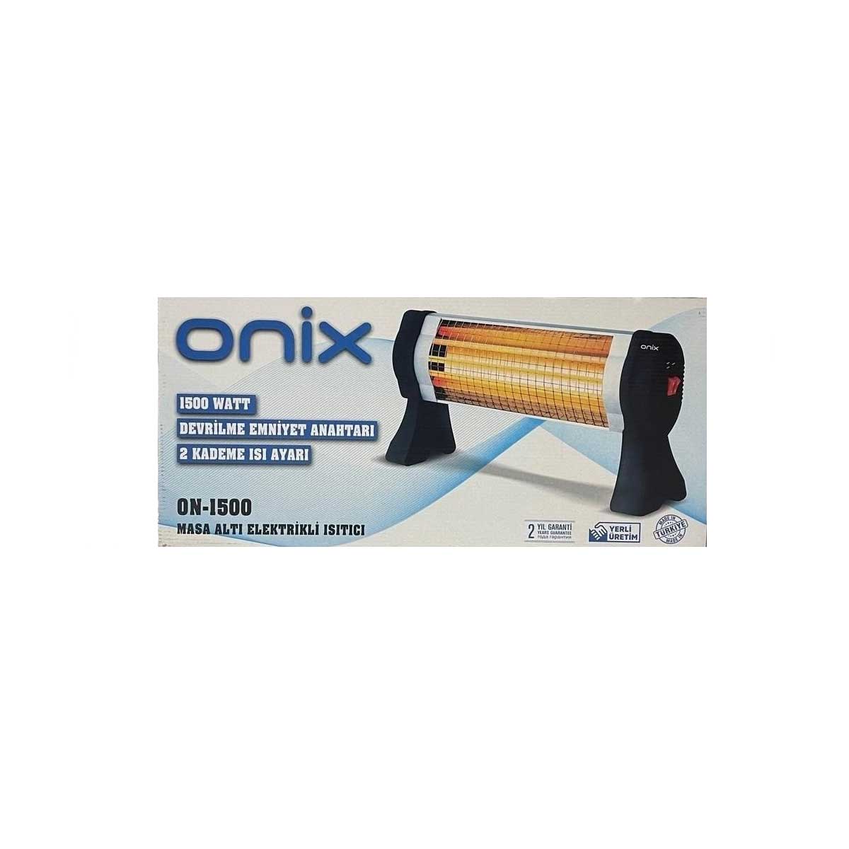 ONİX EMNİYET ANAHTARLI 1500W MASA ALTI ELKTRİK ISITICISI