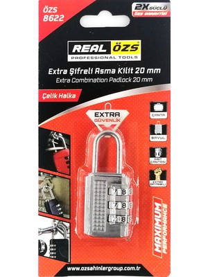 ÖZS REAL KİLİT ŞİFRELİ 20 MM 8622