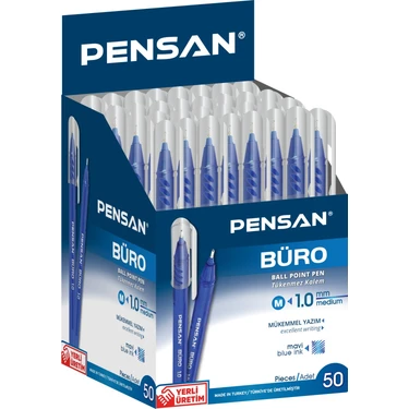 PENSAN 2270 BÜRO TÜKENMEZ KALEM KIRMIZI*MAVİ*SİYAH