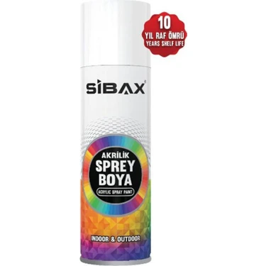 SİBAX SPREY BOYA PARLAK BEYAZ 250ML