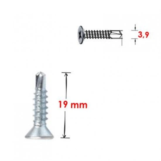 STD YHB MATKAP UÇLU VİDA 3,9*19 (2500)