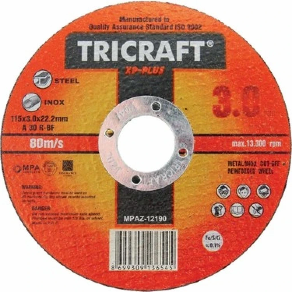 TRICRAFT 115 İNOX METAL KESİCİ TAŞ