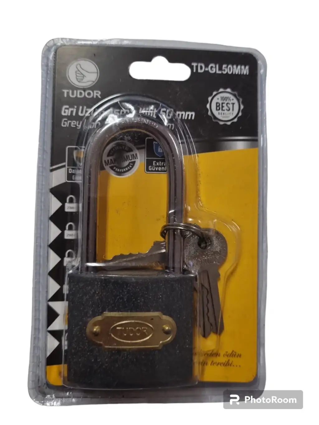 TUDOR GRİ ASMA KİLİT 50 MM