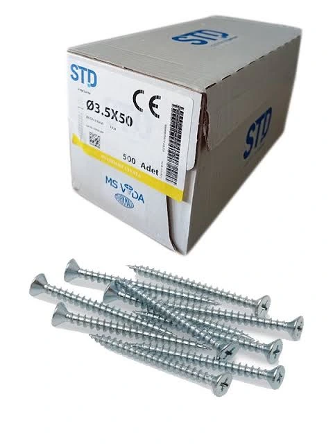 3,5*50 STD SUNTA VİDASI (500 AD.)