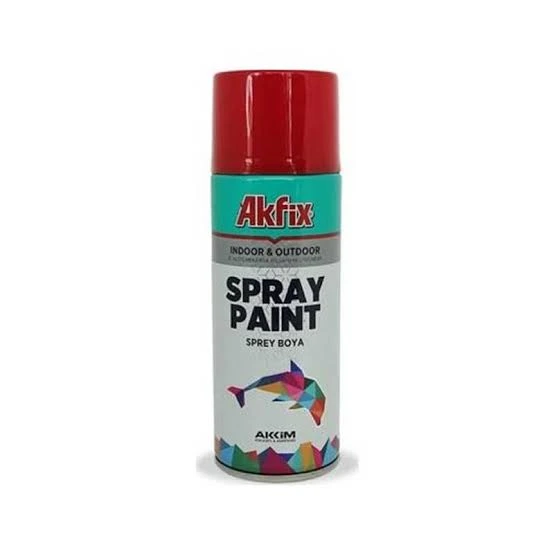AKFİX SPREY BOYA GLOSSY RED (KIRMIZI) RAL3020