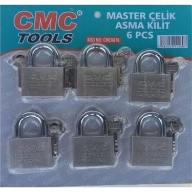 MASTER ÇELİK ASMA KİLİT 6 LI CMC 6676 60MM