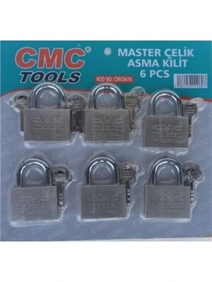 MASTER ÇELİK ASMA KİLİT 8 Lİ SET CMC 6678 60MM