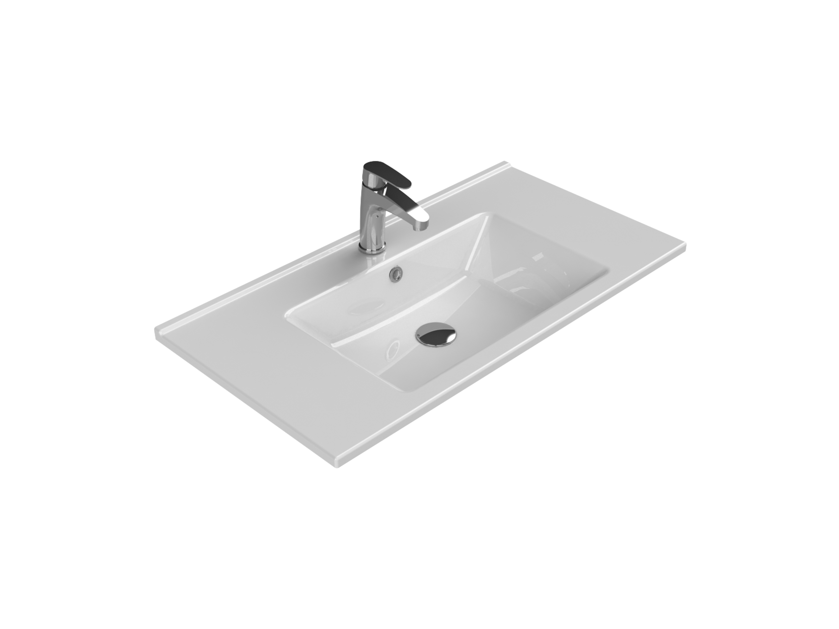 CERASTYLE ARTE 85 CM ETEJERLİ LAVABO