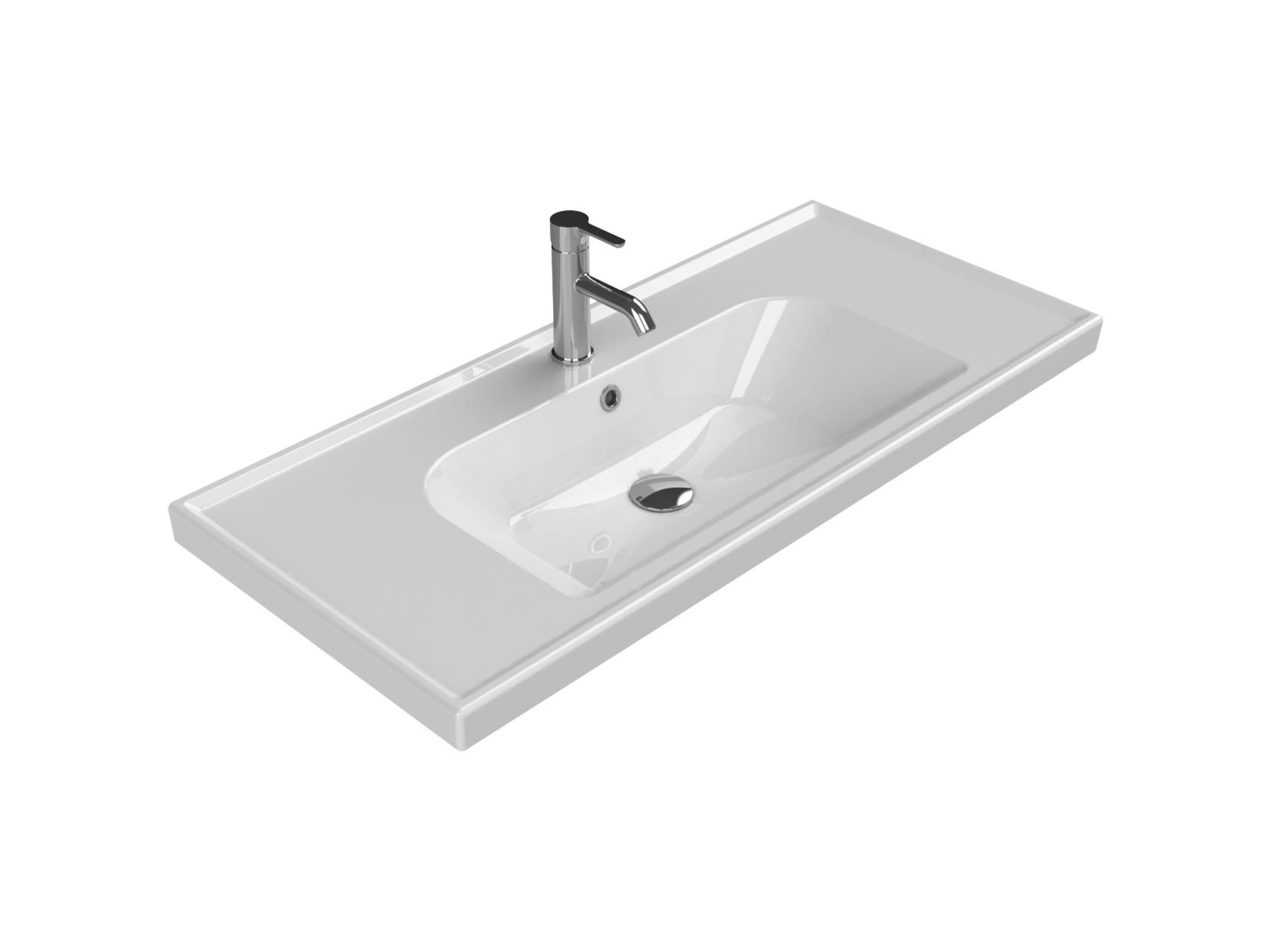 TURKUAZ 100 CM FRAME 100*45 ETEJERLİ LAVABO