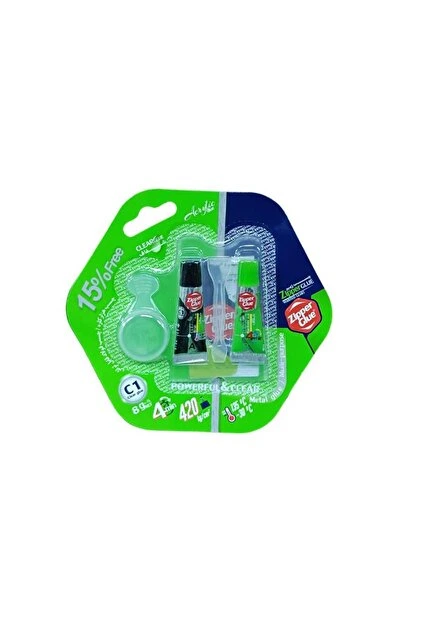 ZİPPER GLUE İKİZ TÜP ŞEFFAF YAPIŞTIRICI 8 GR